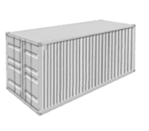 Picture of what you can typically fit inside of a storage unit container.